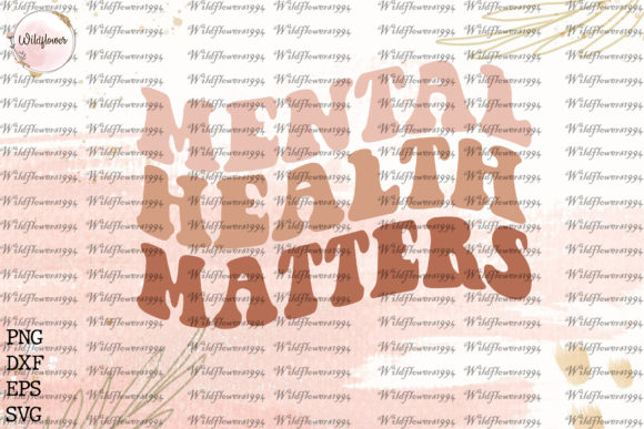 Mental Health Matters Retro Svg Cut File
