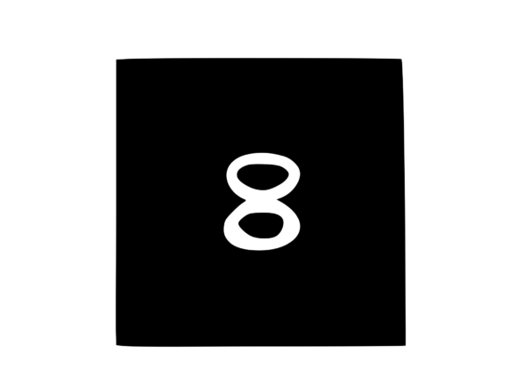 Square Shape with Playful Mono 8
