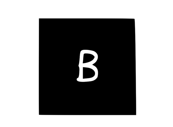 Square Shape with Playful Mono B