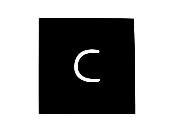 Square Shape with Playful Mono C