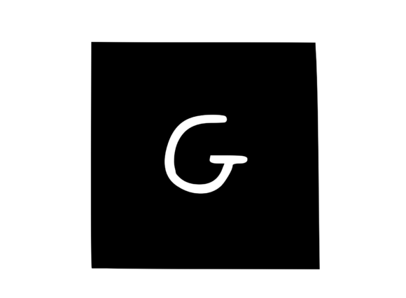 Square Shape with Playful Mono G