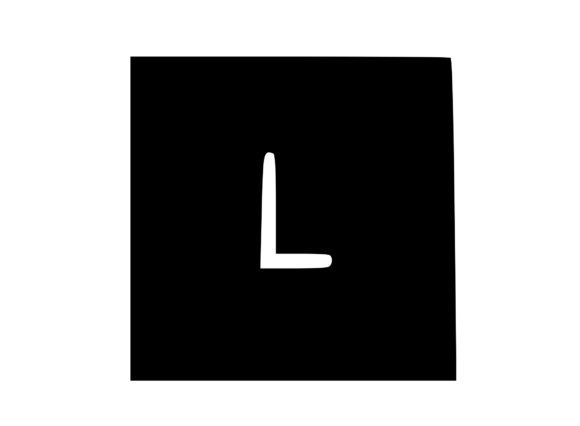 Square Shape with Playful Mono L
