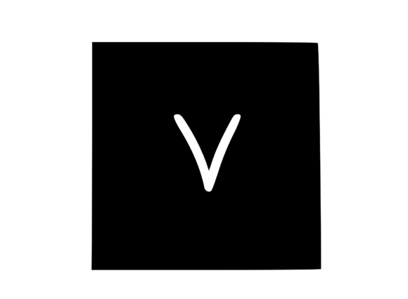 Square Shape with Playful Mono V