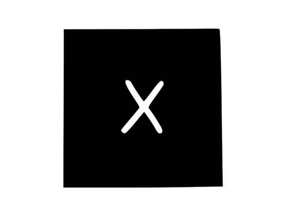 Square Shape with Playful Mono X