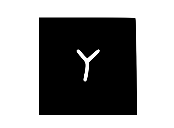 Square Shape with Playful Mono Y