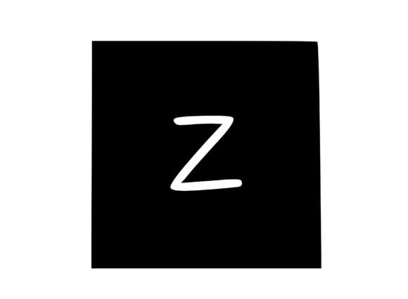 Square Shape with Playful Mono Z