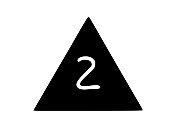 Triangle Shape with Playful Mono 2