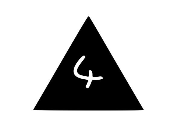 Triangle Shape with Playful Mono 4