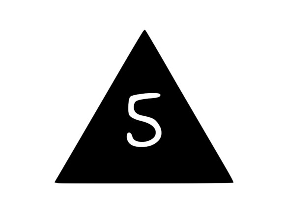 Triangle Shape with Playful Mono 5