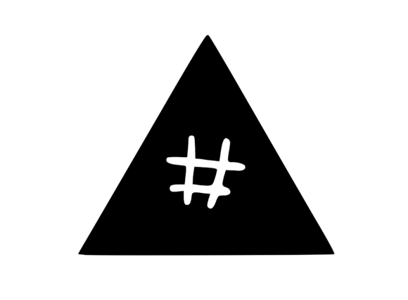 Triangle Shape with Playful Mono