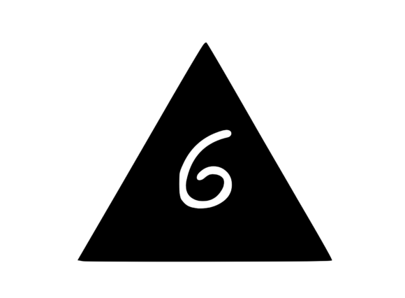 Triangle Shape with Playful Mono 6