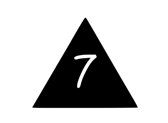 Triangle Shape with Playful Mono 7