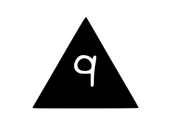 Triangle Shape with Playful Mono 9