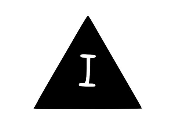 Triangle Shape with Playful Mono I