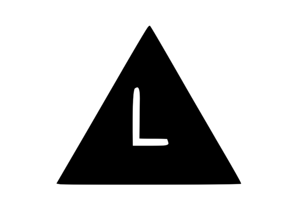 Triangle Shape with Playful Mono L