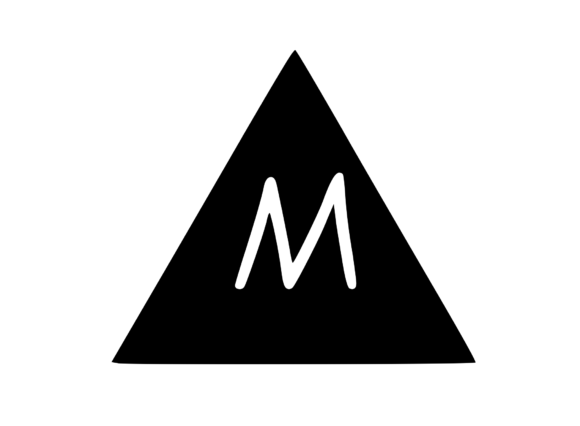 Triangle Shape with Playful Mono M