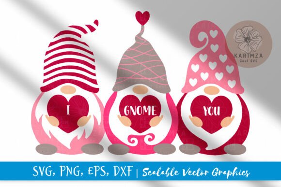 Valentine Gnome Svg Bundle