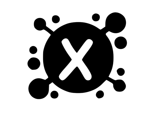 Viral Bacterial Germ with Mono X